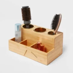 12" X 7" X 6" Bamboo Hair Tools Organizer With 5pc Magnets - Brightroom™ -Brightroom Sales Store GUEST 037fa776 5869 4dee 8186 ef33ca2baf73