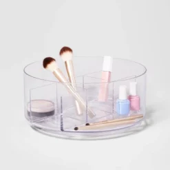 Bathroom Plastic Spinning Turntable Beauty Organizer Clear - Brightroom™ -Brightroom Sales Store GUEST 0b62140e f0fc 446c 96e1 4a703b797bef