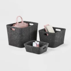 Felt Basket With Stitching - Brightroom™ -Brightroom Sales Store GUEST 28a9503f a4a1 4ba4 a7de 0e2505b67450