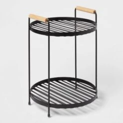 Round Vanity Organizer With Wood Handles - Brightroom™ -Brightroom Sales Store GUEST 29595118 98ba 4b78 8812 6ac78477e421