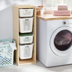 Brightroom Sales Store 17 Tall Sliding Bin Cube Natural - Brightroom™